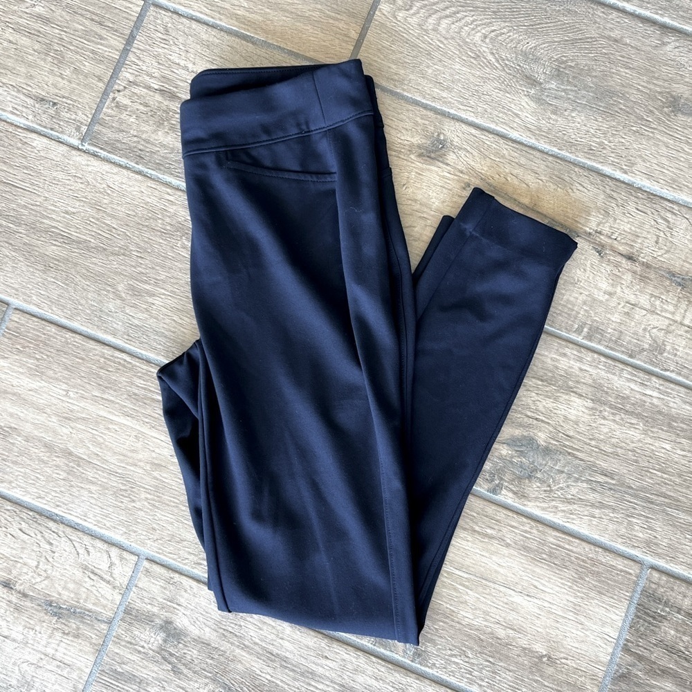𝅺chicos Women’s Navy Blue Pant Leggings Size 0R‎